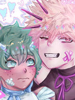 @synmonz toxic cupid au fanart bkdk